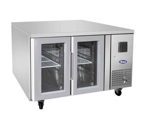 Table positive GN1/1 vitrée 2 portes