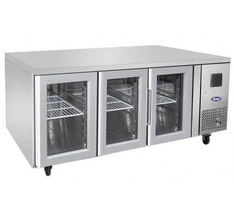 Table positive GN1/1 vitrée 3 portes