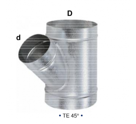 TE à 45° D250 mm