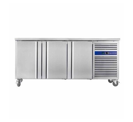 Table réfrigérée sur roulettes 3 portes sans...