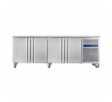 Table réfrigérée sur roulettes 4 portes sans...