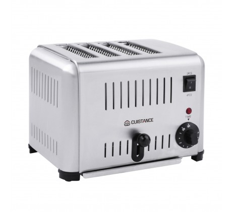 Grill pain en inox avec 4 compartiments