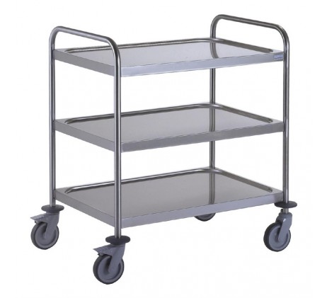 Chariot de service 3 plateaux 800x530mm