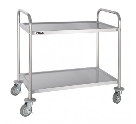 Chariot de débarrassage en acier inoxydable 2...