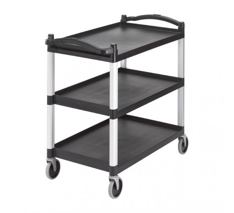Grand chariot utilitaire noir Cambro