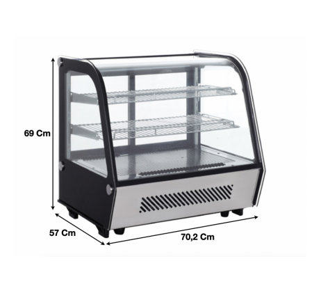 Vitrine réfrigérée de comptoir 120 L