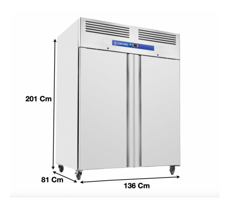 Armoire réfrigérée positive GN2/1 1200 L 2...
