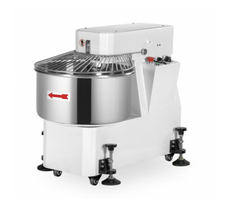 Pétrin à spirale avec tête fixe 2 vitesses 40 L