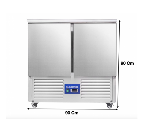 Desserte table réfrigérée avec plan de travail...