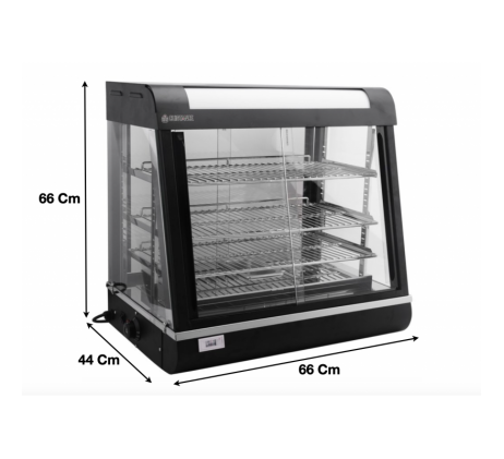 Vitrine chauffante L 660 mm