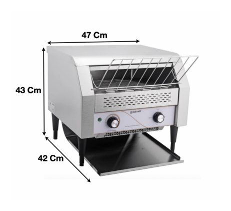 Toaster convoyeur L470 mm