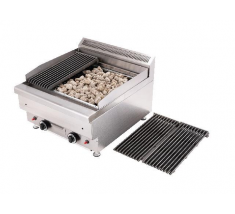 Grill charcoal à gaz 2 brûleurs