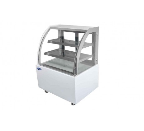 VITRINE RÉFRIGÉRÉE SEMI BOMBÉE BLANCHE