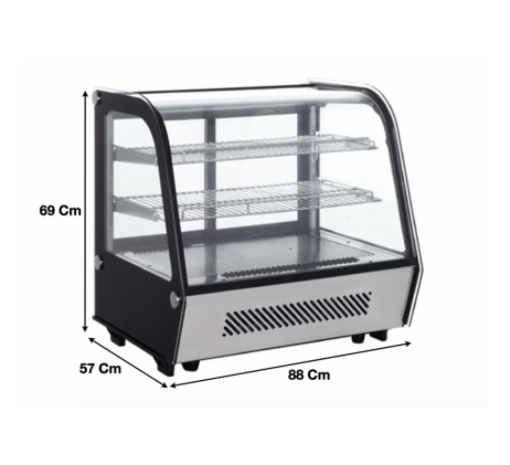 Vitrine réfrigérée de comptoir 160 L