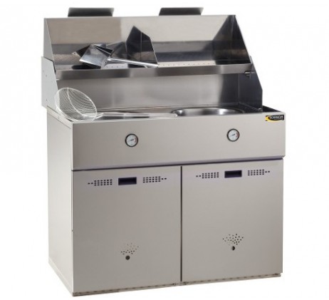 Friteuse SOFINOR à gaz 2 cuves