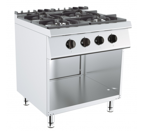 Gazinière 4 feux sans porte