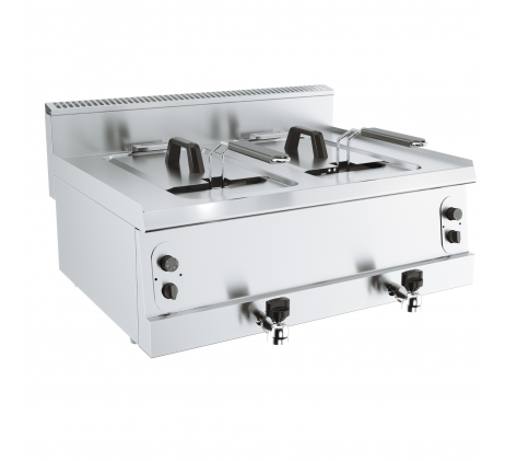 Friteuse double Gaz 2 X 8 L gaz naturel / propane