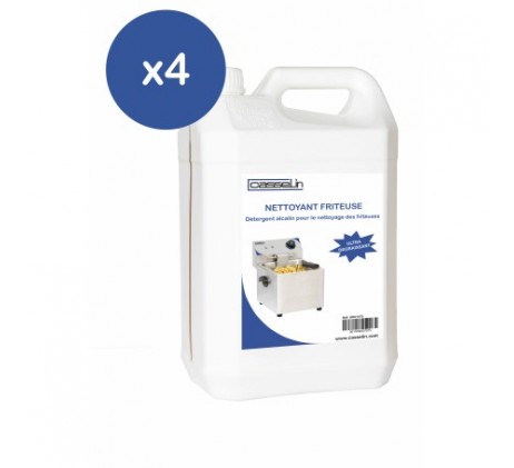 Lot de 4 - Nettoyant Friteuse 5L