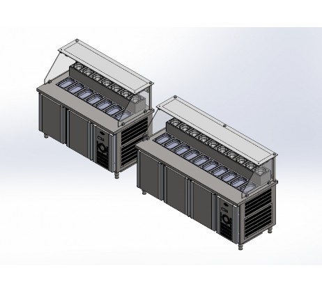 Vitrine de présentation / 1500 mm...
