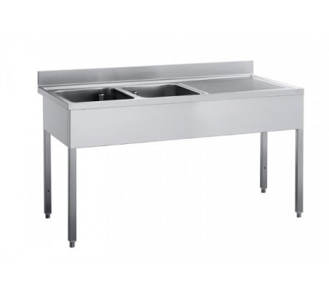 Plonge evier sans sous tablette 2000 x 700 x...