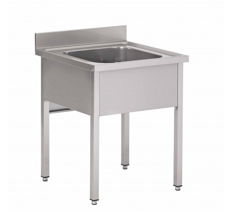 Plonge evier 1 cuve sans sous tablette P600 mm