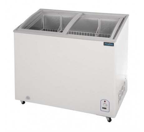 Congélateur coffre vitré 200L