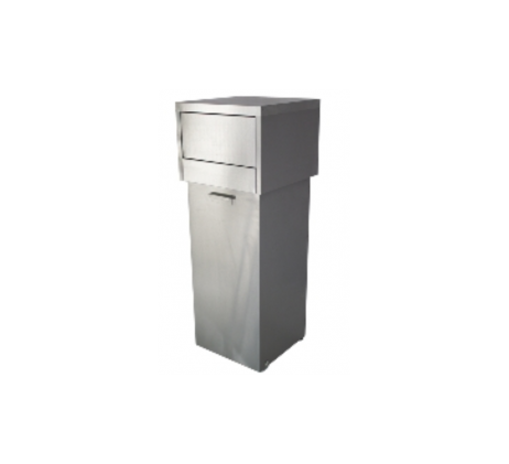 Poubelle en on inox snacking - 80 Lit