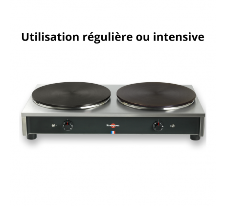 Crêpière électrique châssis carré (utilisation...