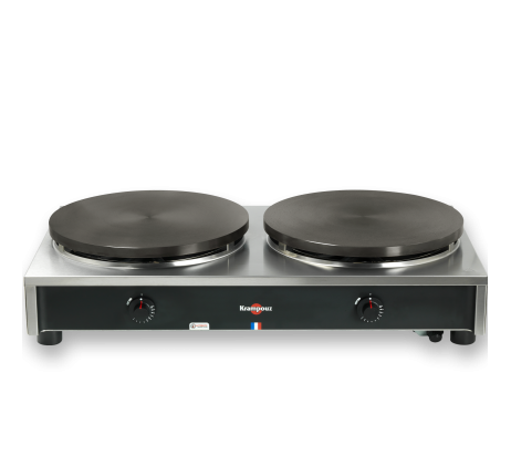 Crêpière gaz châssis carré - allumage à train...