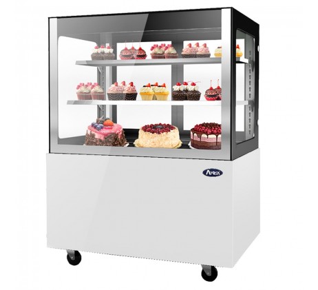 Vitrine réfrigéré droite blanche éclairage led