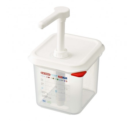 Distributeur de pompe à condiments translucides...