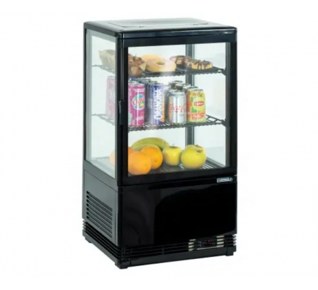 MINI VITRINE RÉFRIGÉRÉE POSITIVE 58L NOIRE