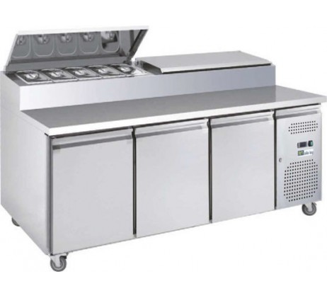 Saladette Réfrigérée Inox pour Préparation — 3...