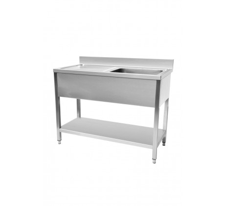 Plonge evier avec sous tablette 1200 x 600 x...