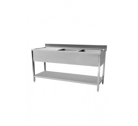 Plonge evier avec sous tablette 1600 x 700 x...